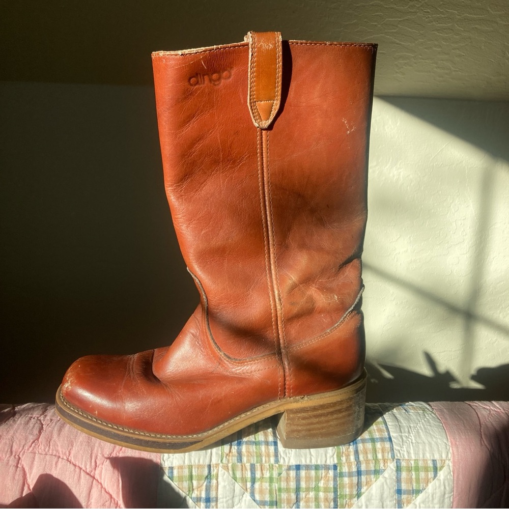 SOLD 🇺🇸 Vintage Campus Style Leather Boots